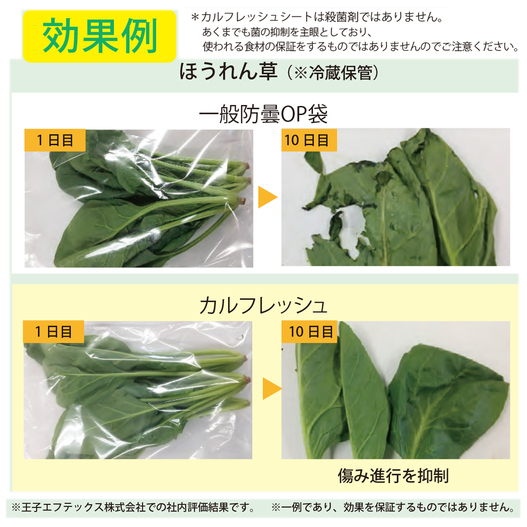 カルフレッシュ抗菌鮮度保持袋説明
